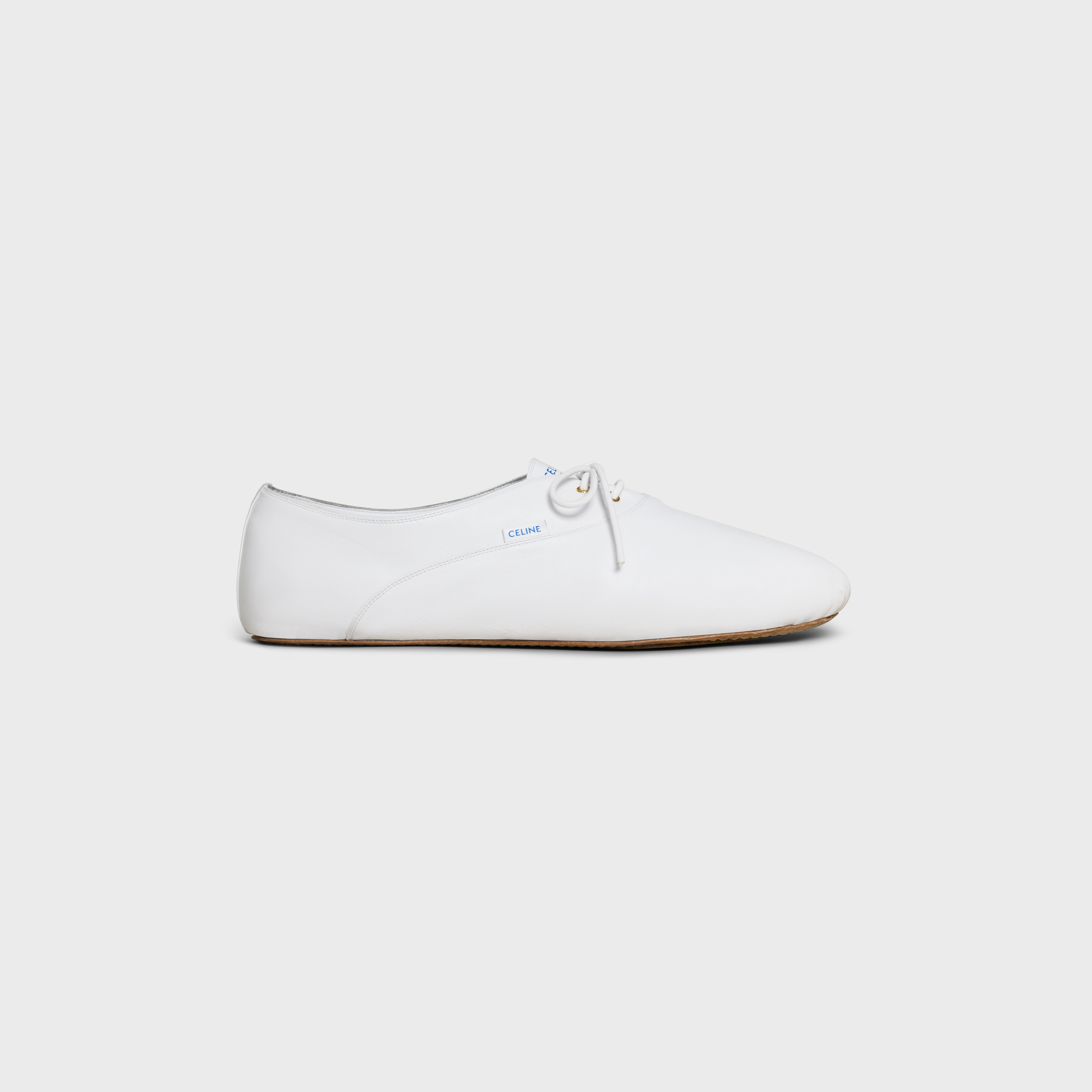 BALLET LACE-UP SHOE IN LAMBSKIN - Ultra White | CELINE